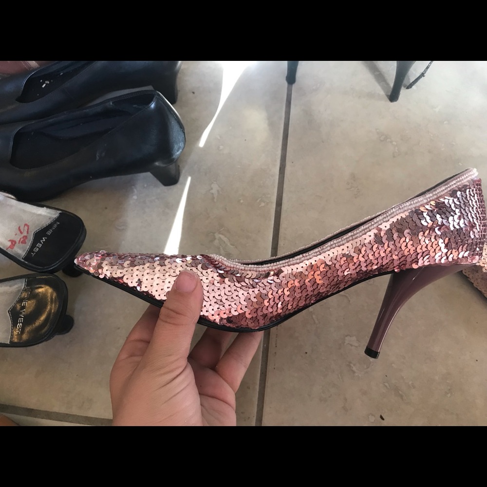 Glittery Pink Stilletos